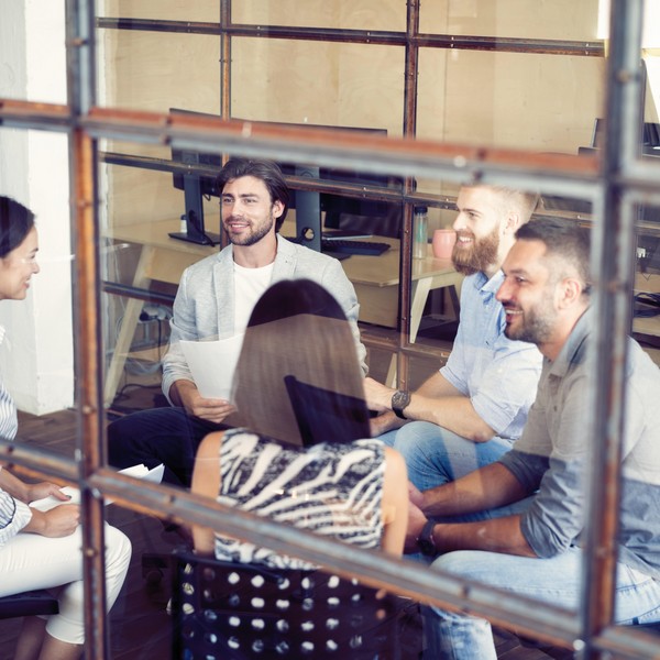 Logic8 team delivering AI consulting results