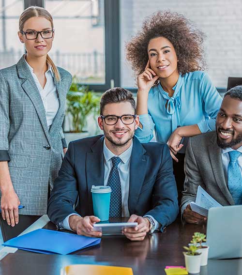 Logic8 team working on digital solutions